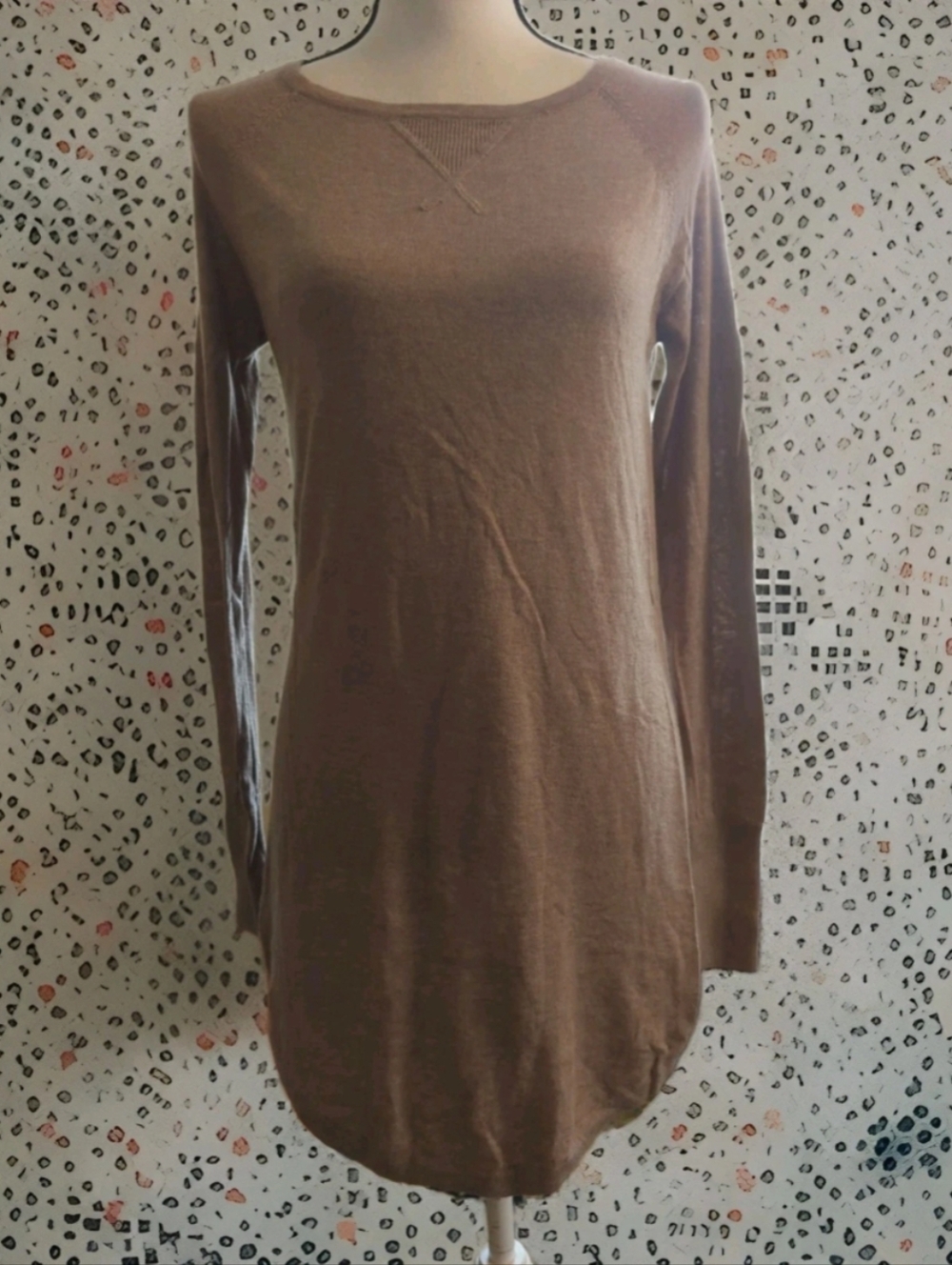 Between Me & You Supersoft Tan Sweater Dress/Tunic Size Small NWT